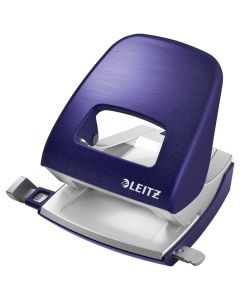 LEITZ Bušač 2 rupe do  30 listova Metal Style 0060169 plavi (titan)