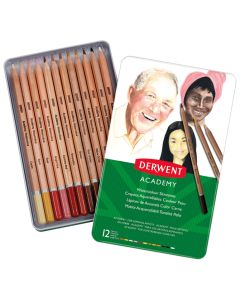 DERWENT Boje drvene Aquarelle 12 boja u metalnoj kutiji (za portrete) Academy Derwent 2300386 - 000017147