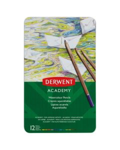 DERWENT Boje drvene Aquarelle 12 boja u metalnoj kutiji Academy Derwent 2301941 - 000017148