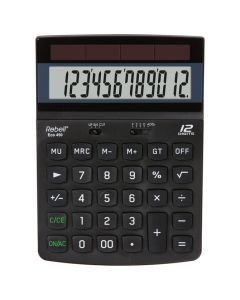 REBELL Kalkulator komercijalni 12mesta RE-ECO450 BX crni