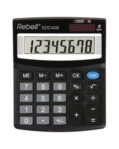 REBELL Kalkulator komercijalni  8mesta RE-SDC408 BX crni