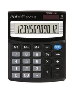 REBELL Kalkulator komercijalni 12mesta RE-SDC412 BX crni