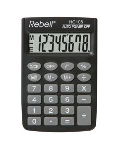 REBELL Kalkulator džepni  8mesta RE-HC108 BX crni