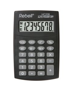 REBELL Kalkulator džepni  8mesta RE-HC208 BX crni