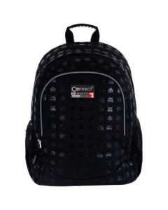 CONNECT Ranac đački anatomski 3zipa Black Gamer 52172