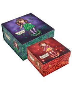 SANTORO Kutija ukrasna magnet To The Ends Of The Earth/Fire In My Heart pk2 Gorjuss 1191GJS02!!