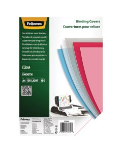 FELLOWES Korice za spiralno koričenje PET 180my pvc A4 pk100 Fellowes 5384601 providne - 000019329