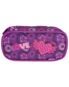 CONNECT Pernica ovalna 1zip 1preklop Love Heart 54542