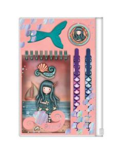 SANTORO Set za pisanje u fascikli sa zipom Washed Ashore Gorjuss 1294GJ04