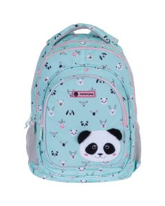 ASTRABAG Ranac đački anatomski 3zipa AB330 Teddy Panda 502023069 tirkizni