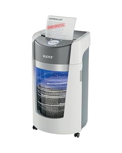 LEITZ Uništivač dokumentacije (mikro) OptiMax Office 3600000 belo-sivi