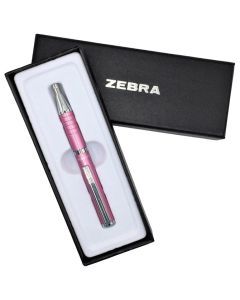 ZEBRA Olovka hemijska teleskopska 0,7mm u poklon kutiji SL-F1 3467-24 roze-srebrna