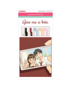 ZEBRA Set Manga Give me a bite (roler Sarasa Clip pk2+flomaster obostrani Mildliner pk3) 56536