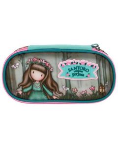 SANTORO Pernica ovalna 1zip 1preklop Woodland Wildflower Gorjuss 384GJ36