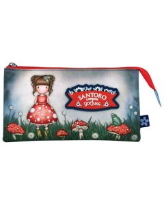 SANTORO Pernica pravougaona 1zip 3pregrade Little Mushroom Gorjuss 1280GJ07