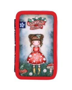 SANTORO Pernica puna 3zipa Little Mushroom Gorjuss 607GJ35