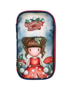 SANTORO Pernica puna ovalna 1zip 1preklop Little Mushroom Gorjuss 1046GJ23