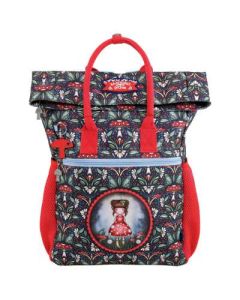 SANTORO Ranac đački Roll top 1zip 1džep Little Mushroom Gorjuss 1329GJ03