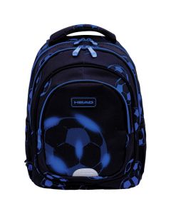 HEAD Ranac đački anatomski 3zipa AB330 Neo Blue Football 25.502025035 crno-plavi