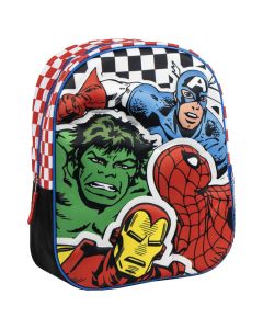 CERDA Ranac predškolski 3D Avengers 2100005872 crno-crveni