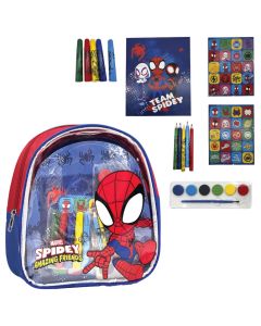 CERDA Ranac dečji sa setom za bojenje pk5 Spidey Cerda 2700001590 crveno-plavi