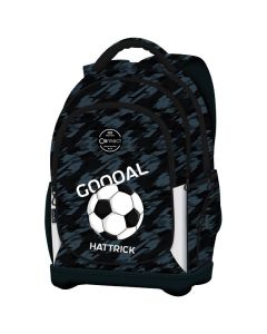 CONNECT Ranac đački anatomski lagan Hattrick 40224 crno-sivi - 000021333