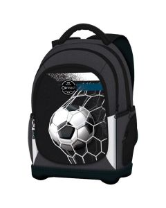 CONNECT Ranac đački anatomski lagan Goal Net 40228 sivo-crni - 000021337