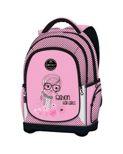 CONNECT Ranac đački anatomski lagan Fashion for girls 40233 roze-crni - 000021342