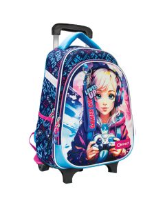 CONNECT Ranac đački s točkićima XT Gamer Girl  60566