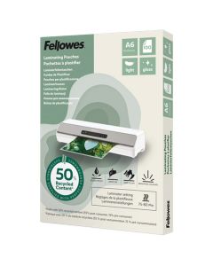 FELLOWES Folija za plastificiranje  80my A6 sjajna 50% reciklirani materijal pk100 100143441