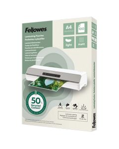 FELLOWES Folija za plastificiranje  80my A4 mat 50% reciklirani materijal pk100 100143435