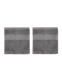 Set 2 peškira 50x100 cm sivi - 000087