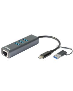 D-LINK USB flash 3.0 Hub + USB flash-C adapter DUB-2332 - 0001295891