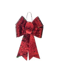 ENA Novogodišnja dekoracija Mašna 17x26cm, crvena