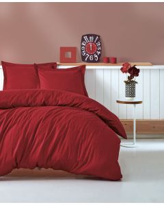 ENA Posteljina set crvena 6/1 double Stripe - 22963-2