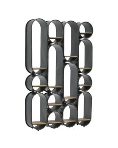 ENA Polica drvo/metal 98x20x150cm - 24806