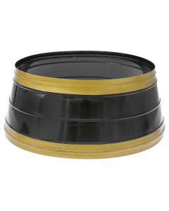 ENA Novogodišnji prsten za postolje jelke 75x65x30cm, crna/zlatna