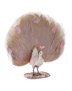 ENA Novogodišnja figura paun 40x13x42cm