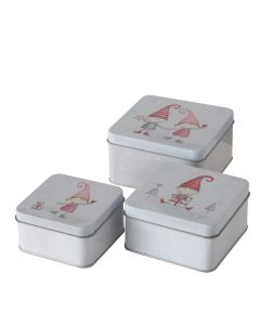 ENA Novogodišnji set metalnih kutija 3/1