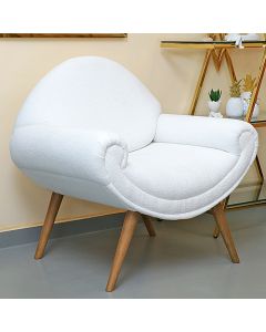 ENA Fotelja bela GONDOLA 83x48x85 - 26178-2