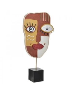 ENA Figura dekorativna maska lice 20x7x41 cm - 26253-1