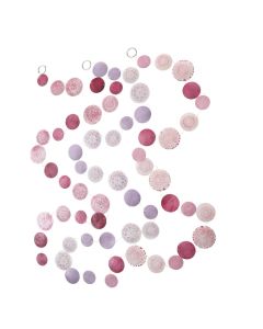 ENA Novogodišnja girlanda 180cm, roze/lila