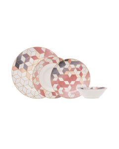 ENA Porcelanski servis roze sivi 24/1 - 26924