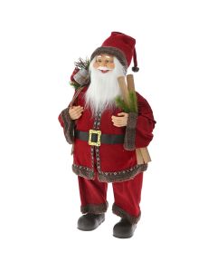 ENA Novogodišnja figura Deda Mraz 80cm, crvena