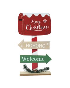 ENA Novogodišnja dekoracija putokaz 22x43cm