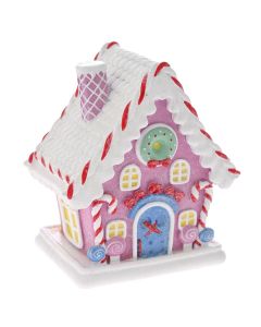 ENA Novogodišnja dekorativna figura kuća 12x8x13cm