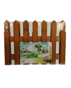 ENA Novogodišnja dekorativna ograda 160x30cm, braon