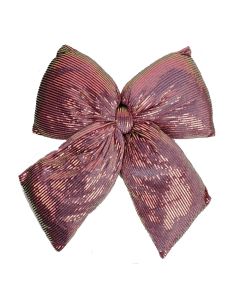 ENA Novogodišnja plišana mašna 45x50cm, roze