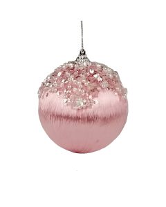 ENA Novogodišnje kugle set 2/1 10cm 24EN1891, roze