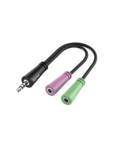 HAMA Adapter 4-pin 3.5mm muški na 2x 3.5mm ženski - 200352